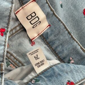 BDG Light Blue Embroidered Denim Jeans